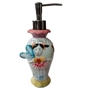 Soap Dispenser Bathroom Fairy Positive Quotes Quirky Ceramic(0636)